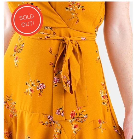 🌸 3/$15 NWT: Francesca’s Floral Golden Goddess Mini Dress - Picture 6 of 9